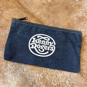 Vintage Kenny Rogers Jeans Zip Pouch